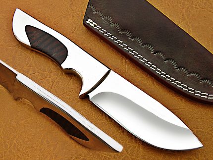 D2 STEEL BLADE SKINNER KNIFE HANDLE MATERIAL WALNUT WOOD 8 INCH