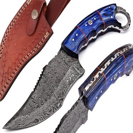 Handmade Damascus Knives & Handmade Knives for Sale with Damascus Steel Folding Knife Option