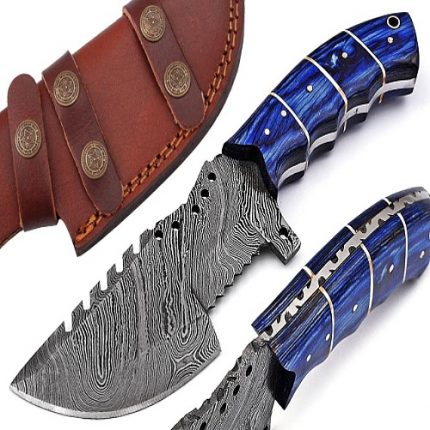 Handmade Damascus Knives & Handmade Knives for Sale with Damascus Steel Folding Knife Option