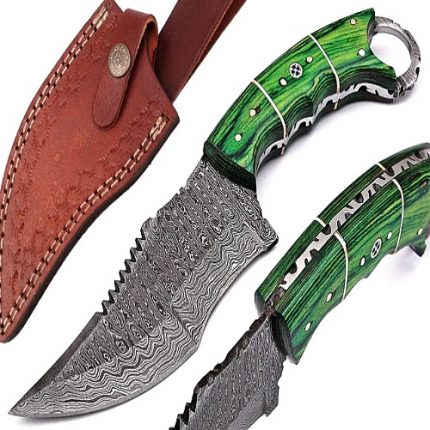 Handmade Damascus Knives & Handmade Knives for Sale with Damascus Steel Folding Knife Option