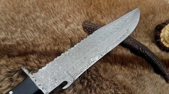 14 IN Damascus Bowie knife Santa Present