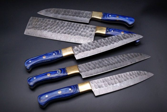 Custom Handmade Hand Forged Damascus STEEL CHEF KNIFE Best Knives Set