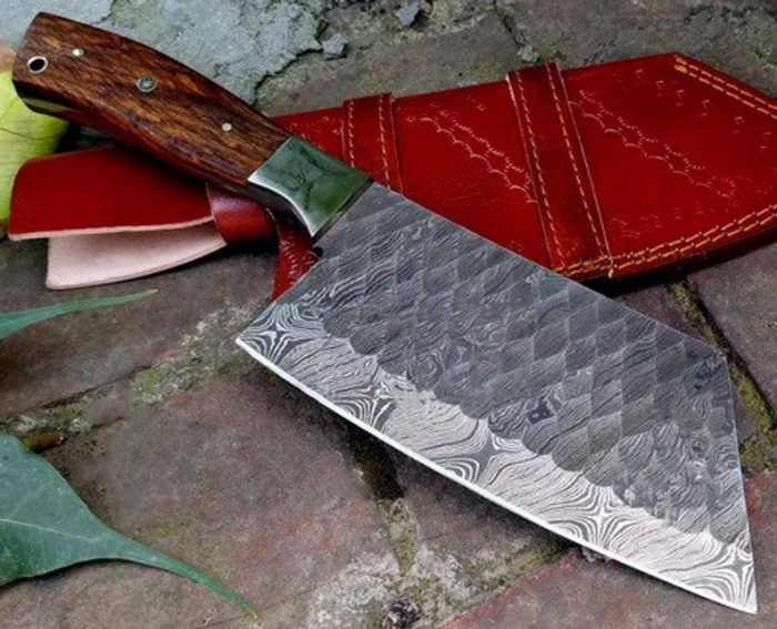 Handmade Damascus Steel Chef knife, Meat Cleaver, Butcher knife