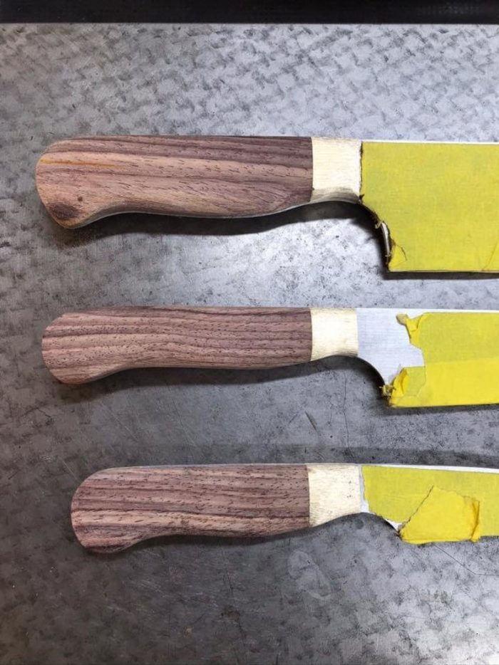 3 PC's Chef knives Set With Best Steel Wood Handle High Polish
