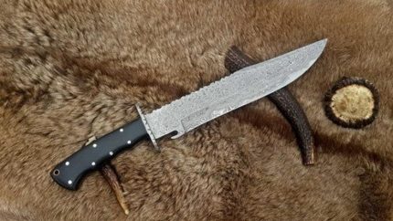 14 IN Damascus Bowie knife Santa Present