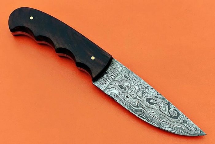 Custom handmade Damascus skinner knife