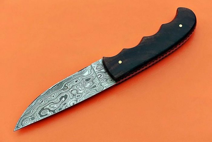 Custom handmade Damascus skinner knife